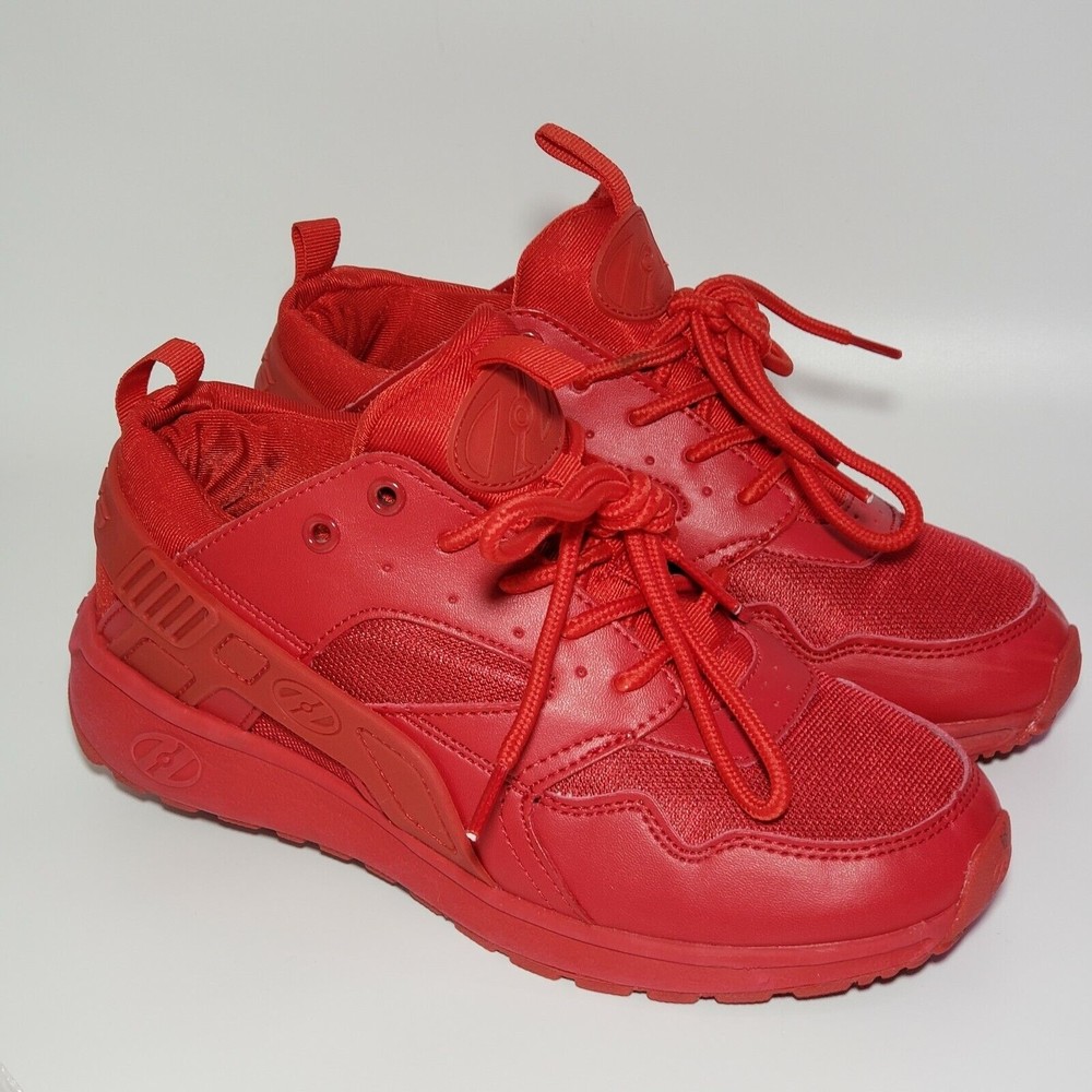 Heelys Skate Shoe Red Force 100350 Youth‎ 5 Wheeled Shoe Low Top UK 4